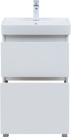 Тумба под раковину Aquanet Вега 50 напольная, белый глянец, артикул 00344120