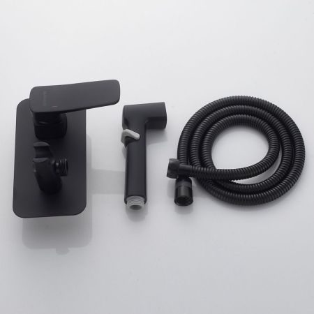 Гигиенический душ со смесителем Shevanik S9905H, черный, артикул S9905H