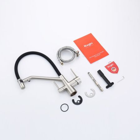 Смеситель для кухни с подключением фильтра Raglo R80.62.05, сатин, артикул R80.62.05