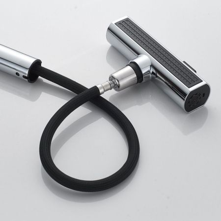 Смеситель для кухни с мультифункциональным изливом Raffine F203, хром