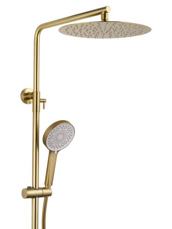 Душевая система WONZON & WOGHAND STICK, Брашированное золото (WW-88739017-BG), артикул WW-88739017-BG