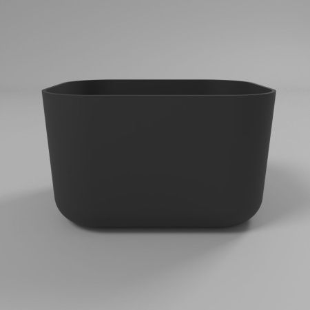 Умывальник WHITECROSS Lazurit 50x40 (черный мат) иск. камень