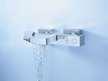 Термостат для ванны с душем GROHE GROHTHERM CUBE 34497000 (хром, L-17,4), шт, артикул 34497000
