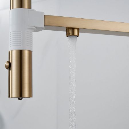 Смеситель для кухни Rose R958G, золотой сатин