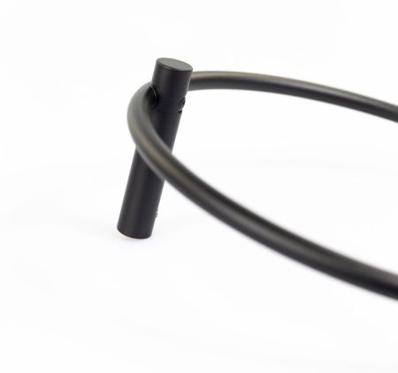 Stil Haus Hashi, полотенцедержатель - кольцо, цвет чёрный матовый, артикул HS07(23)