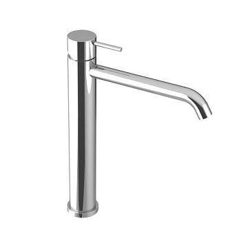 Oioli Micro, высокий однорычажный смеситель для раковины (излив 20 см), без д/к, цвет брашированное золото