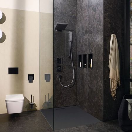 HG Pulsify E Душевой набор 100 1jet EcoSmart со штангой 65 см, хром, артикул 24370000