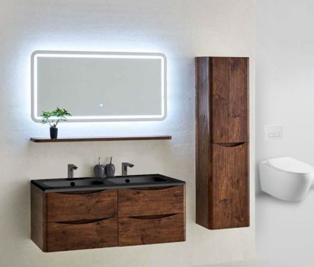 Тумба под раковину Vincea Roberta VMC-1R120RW подвесная R.Wood, артикул VMC-1R120RW