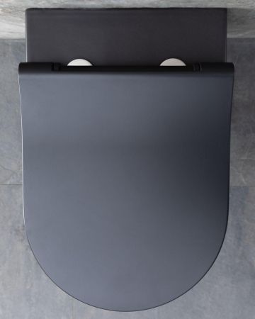 Чаша подвесного унитаза Allen Brau Priority 4.31001.31 черный матовый, артикул 4.31001.31