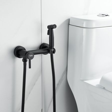 Гигиенический душ со смесителем Raffine F207H, черный