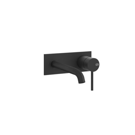 GESSI 316 Встраиваемый смеситель с изливом 147мм (внешние части), цвет: Black XL, артикул 54088#299