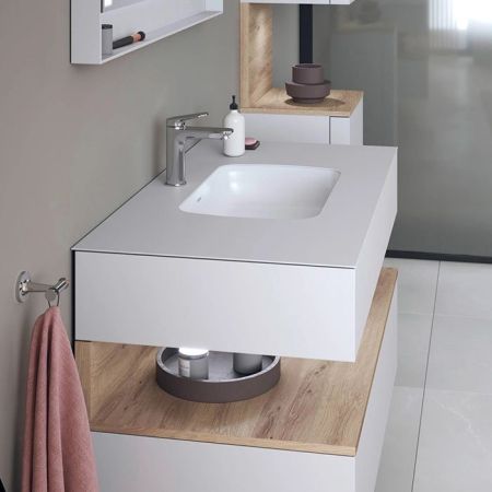 Duravit  Qatego Раковина встраиваемая снизу 480х370х150 мм, без отв под смеситель, цвет белый, артикул 0398480028