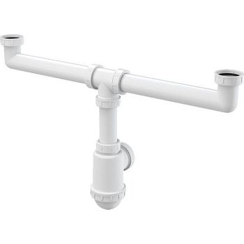 Сифон для кухонной мойки Alcaplast A448-DN50/40 Белый