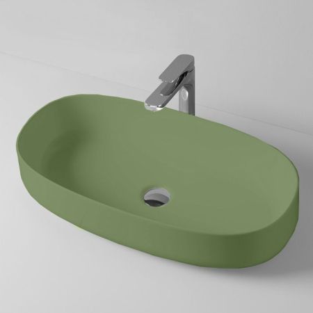 Artceram COGNAC Раковина накладная,68х35хh15см, без отв под смеситель, без перелива, цвет: verde salvia, артикул COL005 44 00
