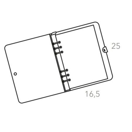 ADJ Блокнот А5, 16,5x25 см., цвет: капучино/шоколад, артикул 1625.04/06