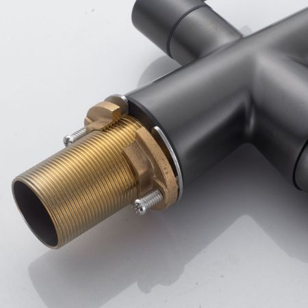 Смеситель для кухни с подключением фильтра Shevanik S428T, оружейная сталь, артикул S428T