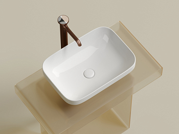 Умывальник чаша накладная прямоугольная Элемент (Element) 500x359x145мм