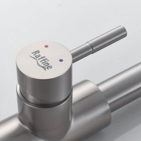 Смеситель для кухни с выдвижным изливом Raffine F213L, сатин