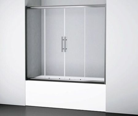 Шторка на ванну WasserKRAFT Amper 170x150 29S02-170 Хром Прозрачная, артикул 29S02-170