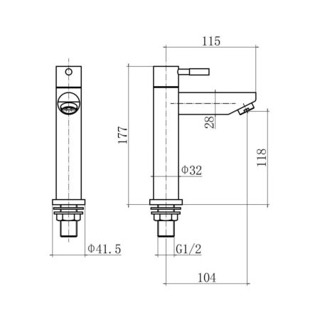 Кран на одну воду FASHUN, сатин