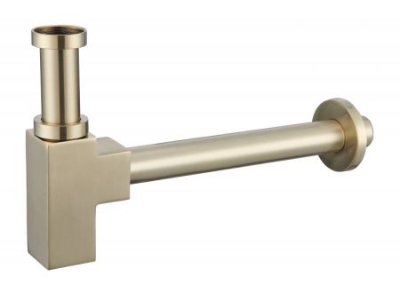 BB-SMQ2-BORO Сифон для раковины, брашированное золото, артикул BB-SMQ2-BORO