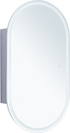 Зеркальный шкаф Aquanet Монте 50 белый, с LED подсветкой, артикул 00344787