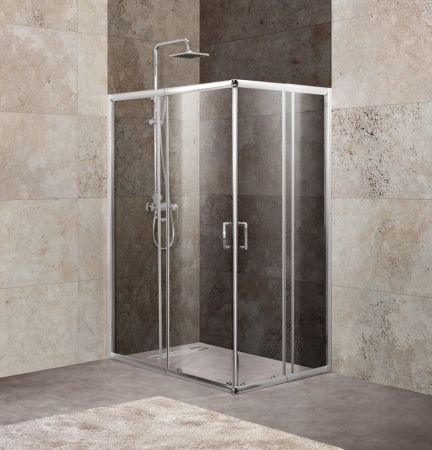 Душевой уголок BelBagno UNIQUE-AH-2-100/115-75/90-M-Cr, артикул UNIQUE-AH-2-100/115-75/90-M-Cr