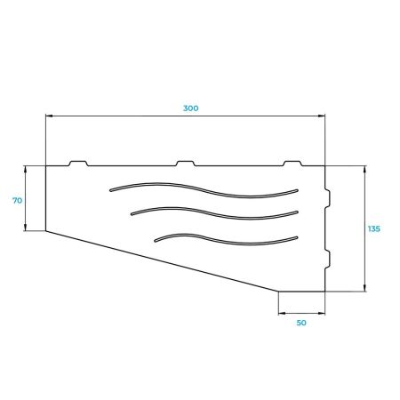 Полка для ванной RGW MT-01W, артикул 49279901-01