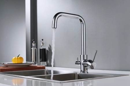 Смеситель для кухни с подключением фильтра Shevanik S228, хром