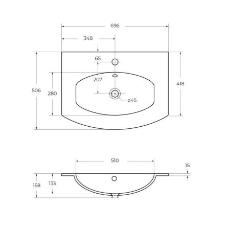 Мебель для ванной CEZARES VAGUE 70, артикул 54847