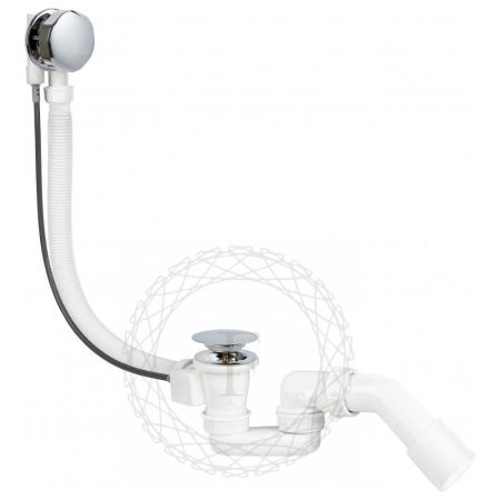 Слив-перелив (полуавтомат, 80 см.) FILARETE FL80CR, хром, артикул FL80CR