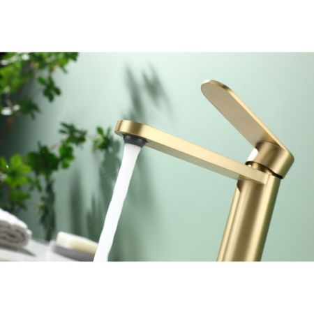 Смеситель для раковины Raglo R10.10.03, золотой сатин