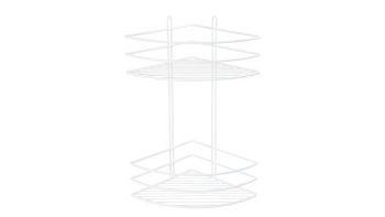 Полка Fixsen угловая двухэтажная белая (FX-710W-2)