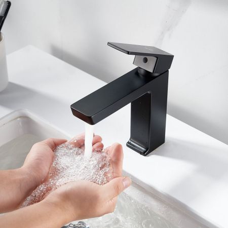 Смеситель для раковины Rose R1801H-1, черный