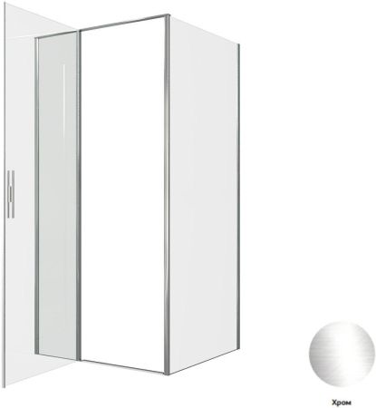 Душевой уголок Allen Brau Priority 100x90 3.31028.00 + 3.31043.00 хром, артикул 3.31028.00 + 3.31043.00