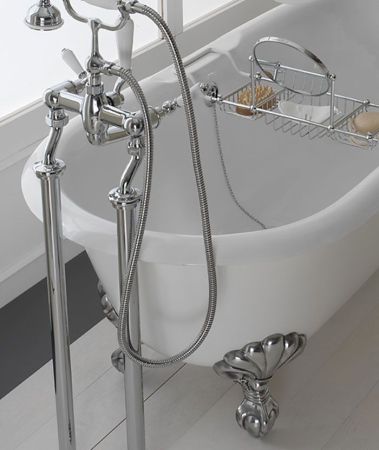 Devon&Devon Draycott Ванна 170х79хh61 см, чугунная, отдельностоящая,белая  загрунтованная снаружи, ножки EAGLE белые, артикул 2MRDRAYBIDD