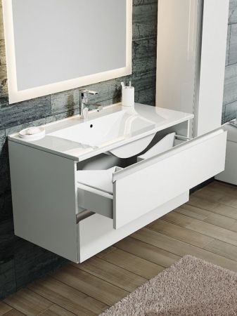 Тумба с раковиной SanVit Авеню-2 75 kavenu275 в цвете Ral подвесная Желтый глянец