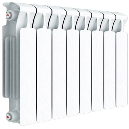Биметаллический радиатор Rifar Monolit 350 8 секций с боковым подключением, артикул 