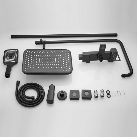 Душевая система Shevanik S6836H, черный