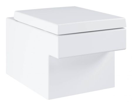 Унитаз подвесной безободковый GROHE Cube Ceramic с сиденьем с микролифтом (NW0038)