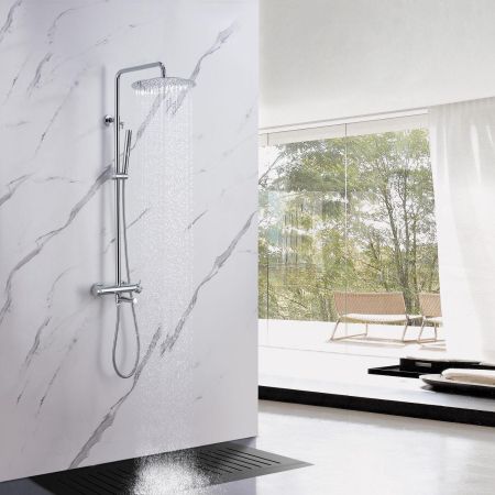 Душевая стойка Allen Brau Priority 5.31A10-00 хром, артикул 5.31A10-00