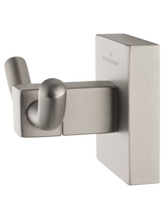 Двойной крючок для ванной WONZON & WOGHAND POLO, Брашированный никель (WW-8925-BN), артикул WW-8925-BN