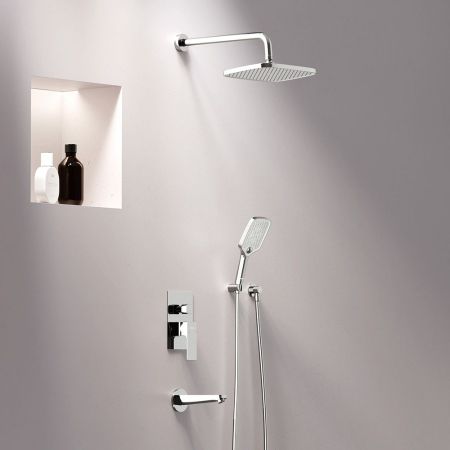 953510000 Gala встраиваемая душевая система со смесителем и изливом, хром, артикул 953510000