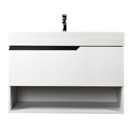 Комплект мебели Visobath Eleven, 1000 мм левый, цвет белый матовый лак (B-Ada), артикул 85606/B-Ada/EL