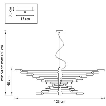 Люстра подвесная Ragno Lightstar 733247, артикул 733247