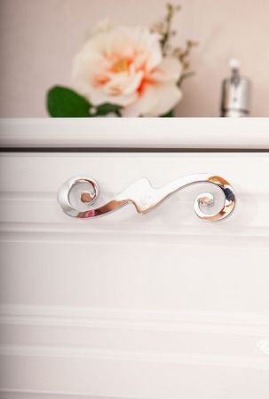 Тумба под раковину Бриклаер Адель 85 Белая глянцевая, артикул 4627125413490