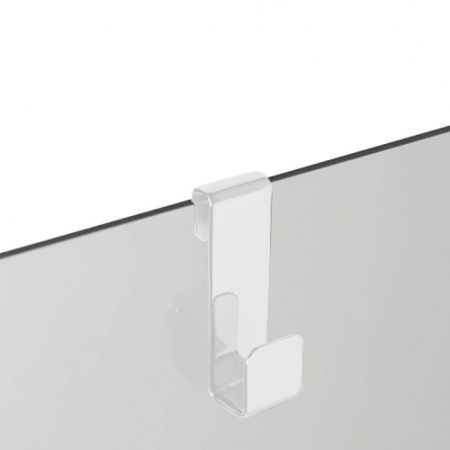 3SC APPY Крючок навесной на стекло, одинарный,цвет: белый матовый