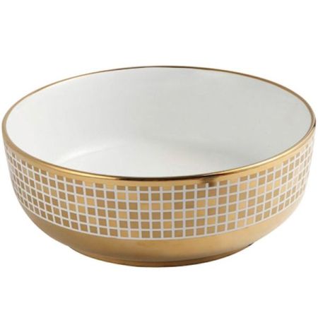 Раковина Melana 38 MLN-T4003-G2 Белая Золото