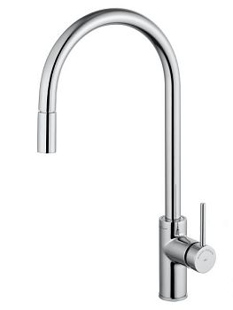 Смеситель для кухни с выдвижным изливом WONZON & WOGHAND Хром (WW-422902-CR)