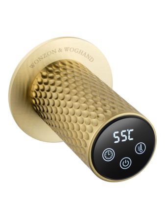 Полотенцесушитель электрический встраиваемый WONZON & WOGHAND MÜNCHEN, Брашированное золото (WW-A354-BG), артикул WW-A354-BG